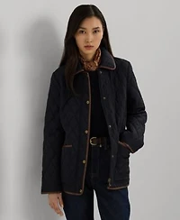 Lauren Ralph Lauren Womens Quilted Velboa Lined Coat P Xs Xxl
