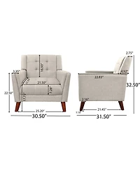 Streamdale Mid-century Modern Armchair