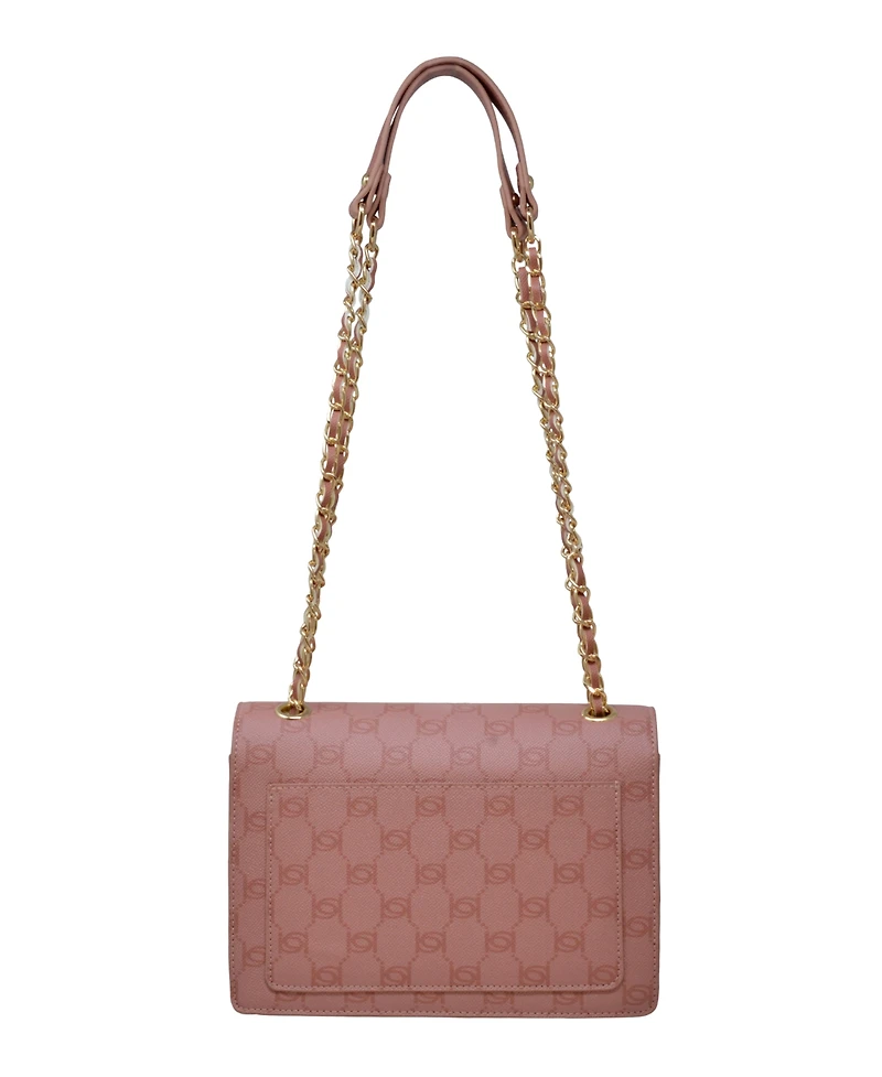 Bebe Serena Monogram Shoulder Bag