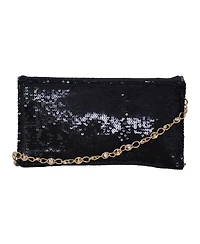 Bebe Miro Sequin Crossbody Clutch
