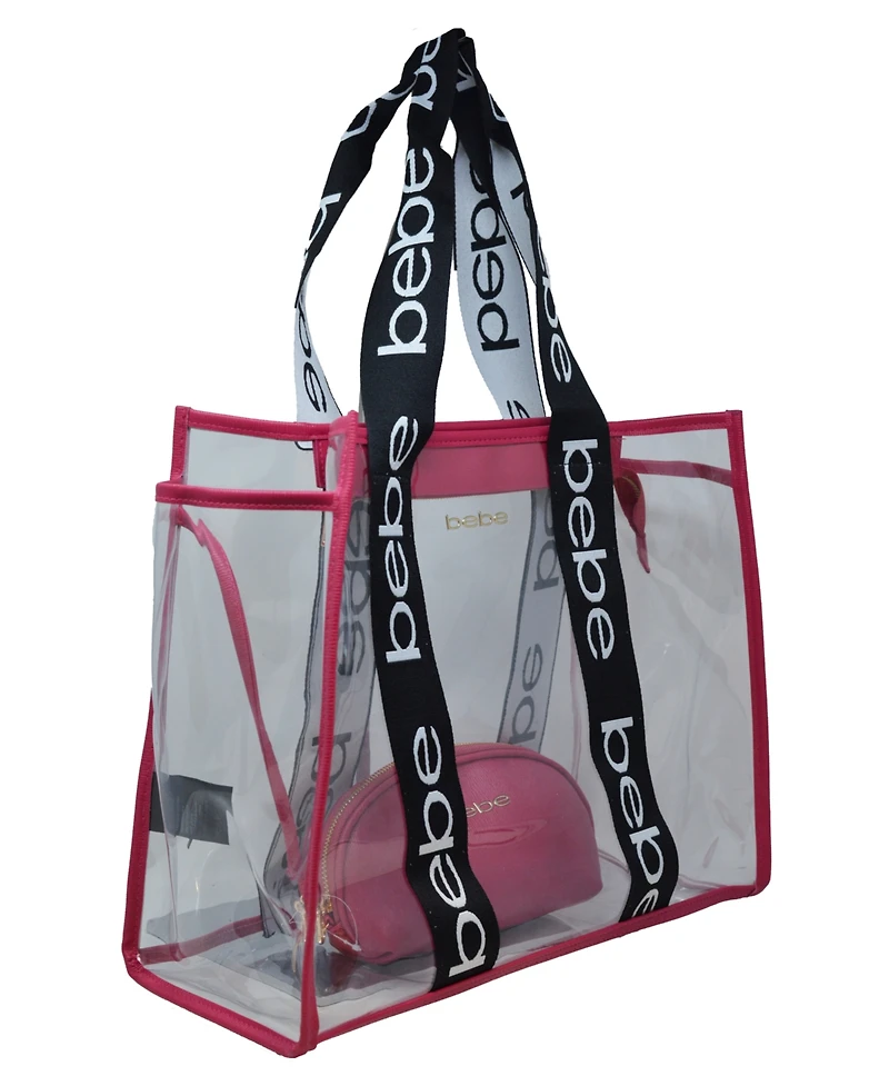 Bebe Hana Clear Tote Bag