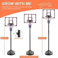 Streamdale Grow-with-Kids Adjustable Basketball Hoop for Indoor and Outdoor Play