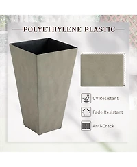 Versatile Matte-Finish Planter Pots Indoor/Outdoor, Self-Draining, Weather-Resistant