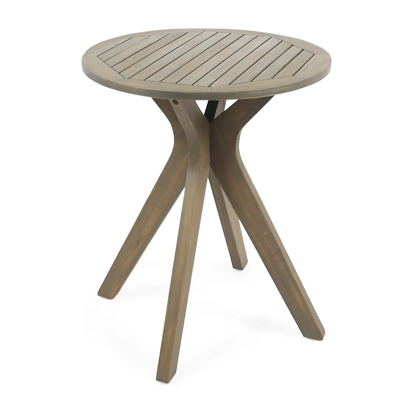 Streamdale Furniture Exquisite Acacia Wood Bistro Table for Sophisticated Outdoor Dining