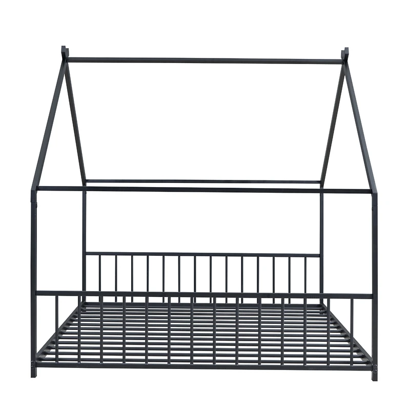 Streamdale Full Metal House Bed, White