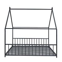 Streamdale Full Metal House Bed, White