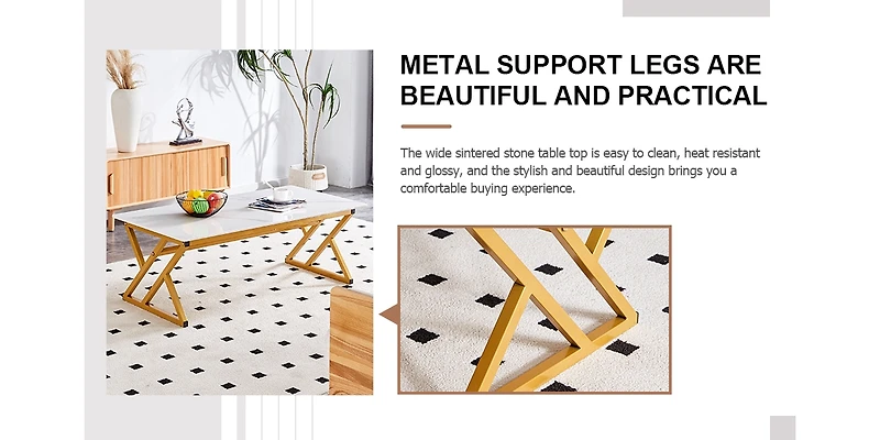 Streamdale Furniture Modern Multipurpose Coffee Table with Assembly Kit