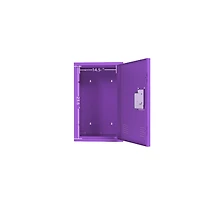 Simplie Fun Compact Purple Steel Storage Cabinet: Detachable, Ample Storage Space, Easy Assembly
