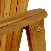 Streamdale Acacia Wood Adirondack Chairs (Set of 2) for Outdoor Patio