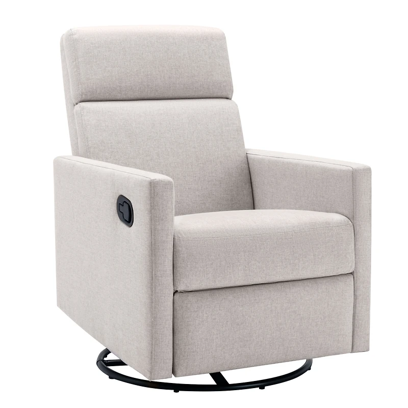 Streamdale Plush Nursery Rocker with Glider and Swivel