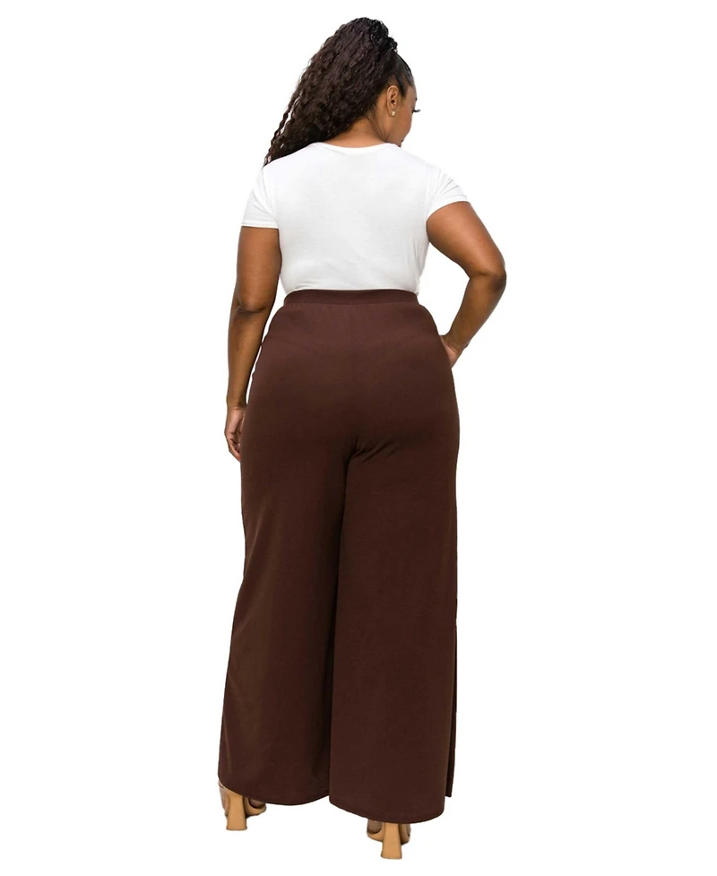 L I V D Plus Rachel Wide Leg Pocket Pants
