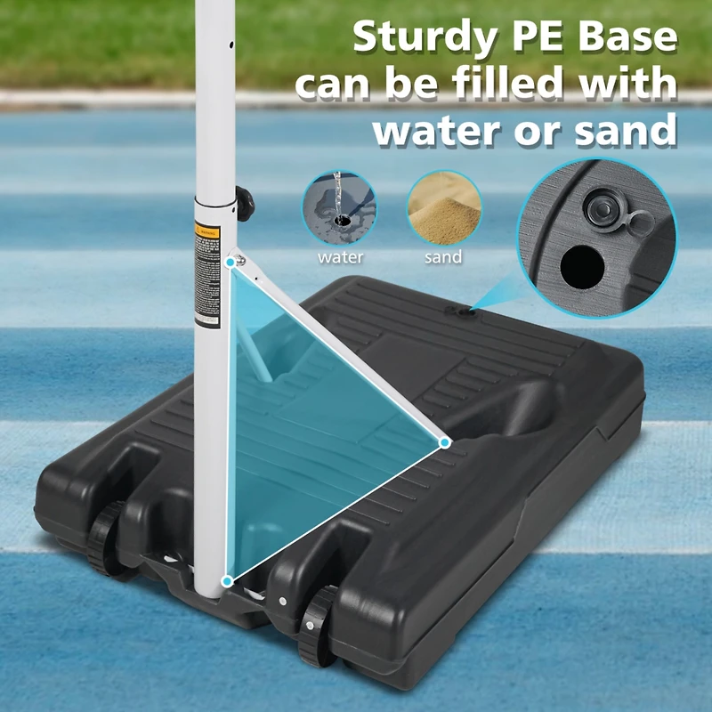 Streamdale Portable Poolside Basketball Hoop System for Endless Summer Fun