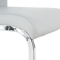 Streamdale Furniture Faux Leather Padded Dining Chairs Set Of 2