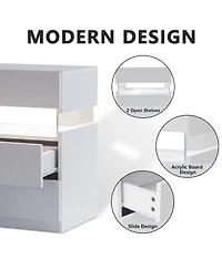 Streamdale Cubehom Led Nightstand Modern Lighting for a Dreamy Atmosphere