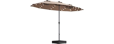 Streamdale Furniture Extra-Large Waterproof Patio Double-Sided Umbrella with Crank Lift