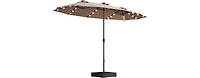 Streamdale Furniture Extra-Large Waterproof Patio Double-Sided Umbrella with Crank Lift