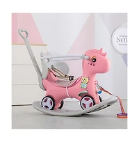Streamdale 4-in-1 Rocking Horse Balance Bike, Ride-On, Rocking, and Balance Board