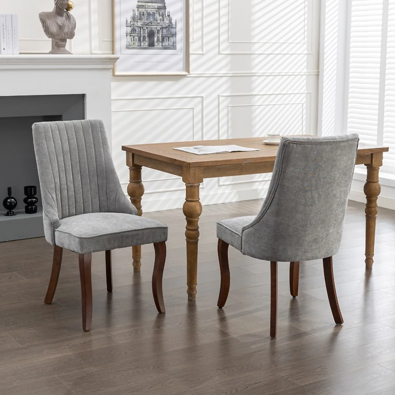 Simplie Fun Luxurious Back Dining Chairs with High Backrest for Comfort