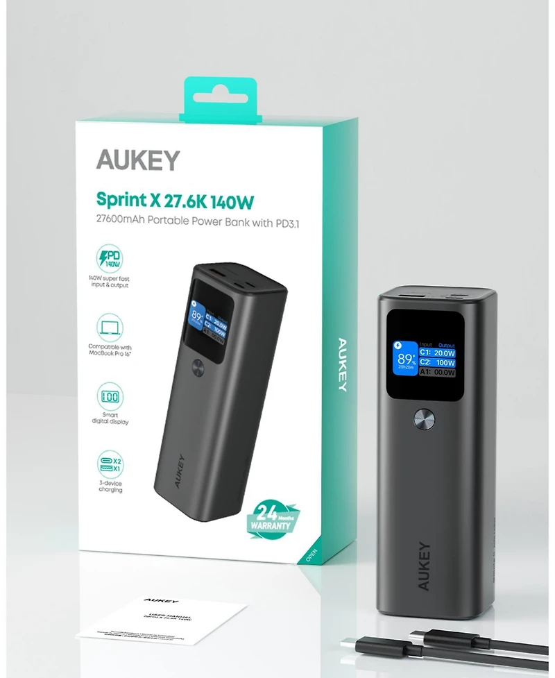 Aukey Pb-Y43 65W 20000mAh Portable Power Bank
