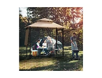 Slickblue 13.5 x 4 Feet Patio Bbq Grill Gazebo Canopy with Dual Side Awnings