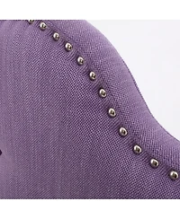 Simplie Fun Contemporary Button-Tufted Upholstered Headboard with Nailhead Accents