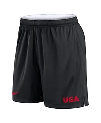 Nike Men's White/Black Georgia Bulldogs Primetime Reversible Performance Shorts