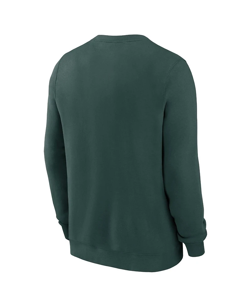 Nike Men's Green Michigan State Spartans Primetime Evergreen Fleece Pullover Sweatshirt