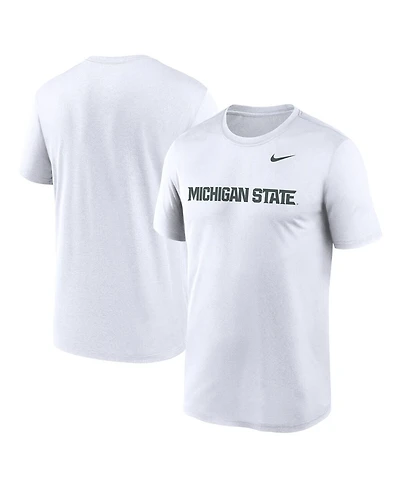 Nike Men's White Michigan State Spartans Primetime Legend Wordmark T-Shirt