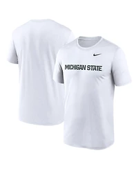 Nike Men's White Michigan State Spartans Primetime Legend Wordmark T-Shirt