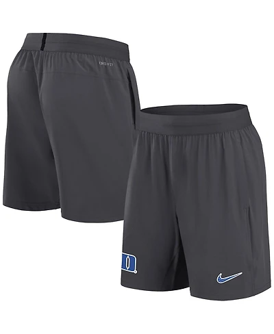 Nike Men's Anthracite Duke Blue Devils 2024 Sideline Performance Shorts