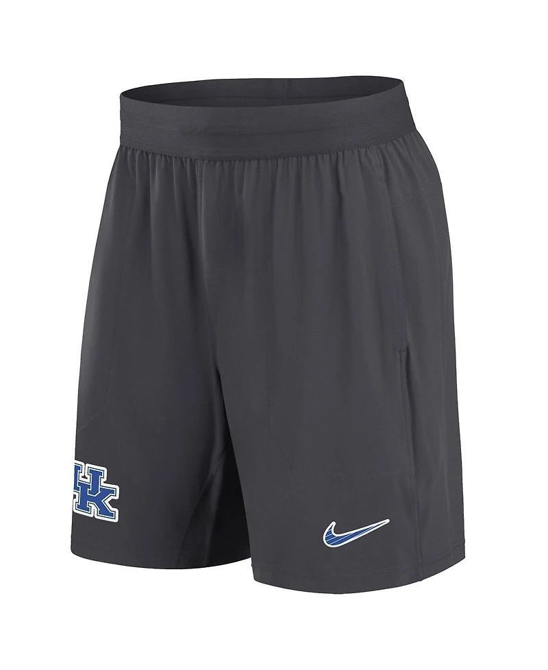 Nike Men's Anthracite Kentucky Wildcats 2024 Sideline Performance Shorts
