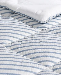 Closeout! Nautica Windsor Seersucker 3 Piece Comforter Set, King