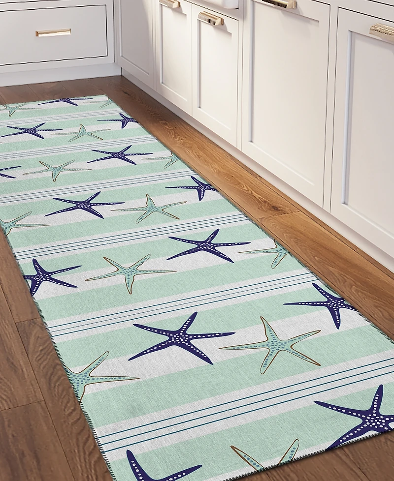 Dalyn Seabreeze Washable SZ12 2'3x7'6 Runner Area Rug