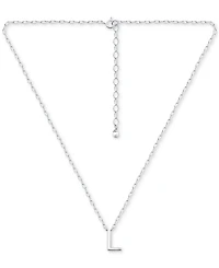 Giani Bernini Initial L Pendant Necklace in Sterling Silver, 16" + 2" extender, Created for Macy's