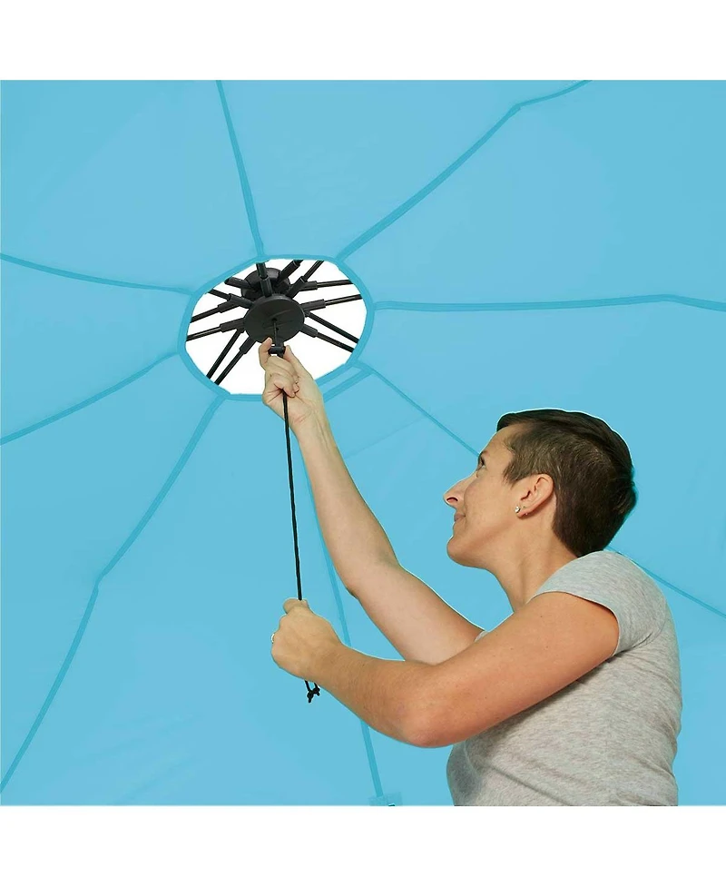 ECR4Kids Lightspeed Outdoors Tall Canopy with Shade Wall, Deep Navy