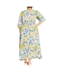 City Chic Plus Size Daydream Print Maxi Dress