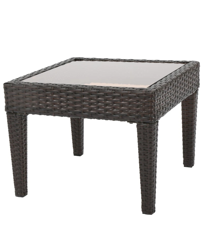 Streamdale Furniture Woven Outdoor Accent Table, Weather-Resistant