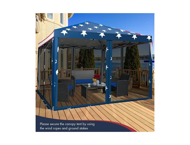Slickblue 10 x 10 Feet Pop-up Canopy Tent Gazebo Canopy for Outdoor