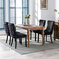 Streamdale Blue Upholstered Dining Chairs, Set of 2