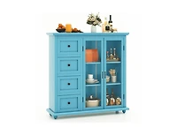 Buffet Sideboard Table Kitchen Storage Cabinet with Drawers and Doors