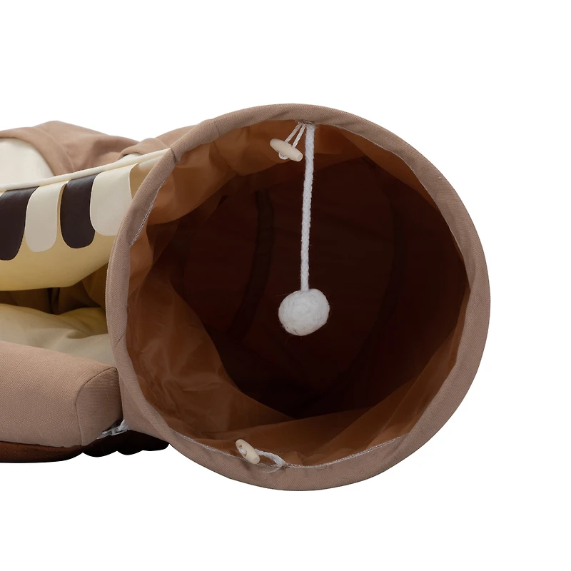 Streamdale Interactive Cat Tunnel with Hideaway, Scratch-Resistant & Washable