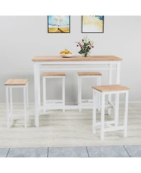Streamdale 5-Piece Kitchen Table & Stools White Oak