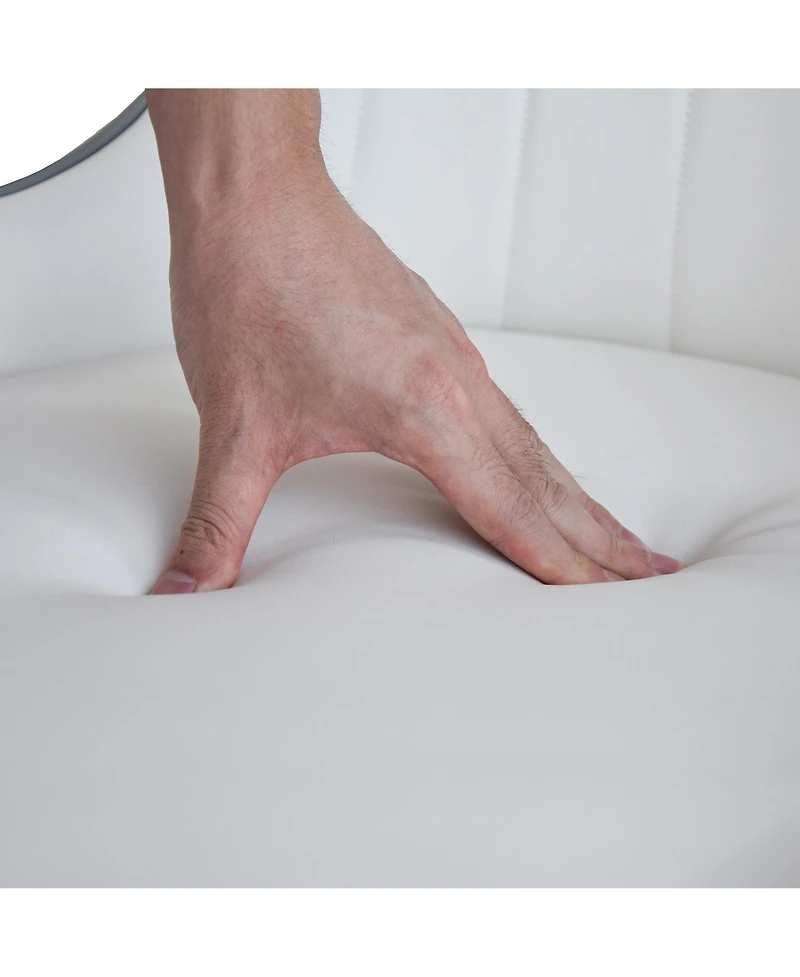 Simplie Fun Modern Upholstered Dining Chair with Space-Saving Design