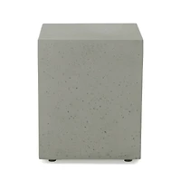 Simplie Fun Modern Concrete Tank Holder Side Table Chic, Durable, Multi-Purpose