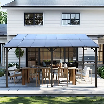 Streamdale Premium Wall-Mounted Lean-To Awning Durable, Versatile Outdoor Shelter