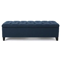 Streamdale Furniture Contemporary Button Tufted Storage Ottoman with Refined Style
