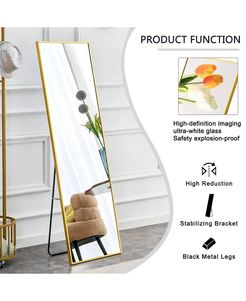 Streamdale Scratch-Resistant, Unobtrusive Mirror Enhance Your Decor and Vanity