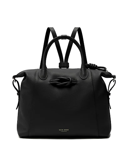 Esin Akan Wimbledon Large Leather Backpack Tote