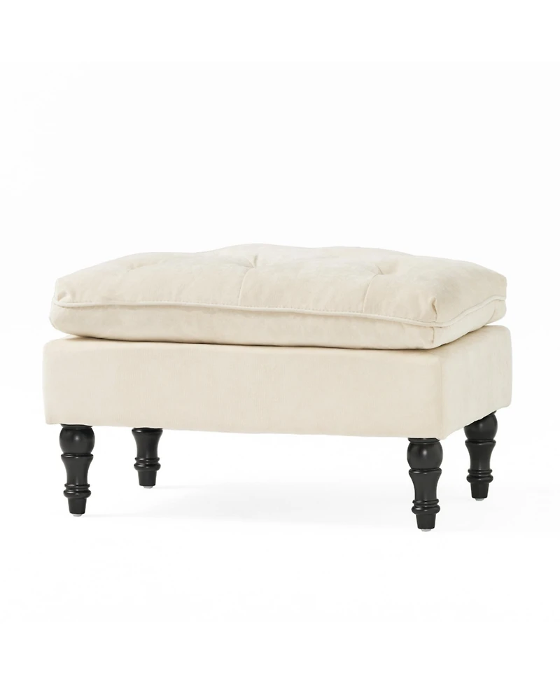 Streamdale Plush Tufted Ottoman Comfort & Style for Your Interior