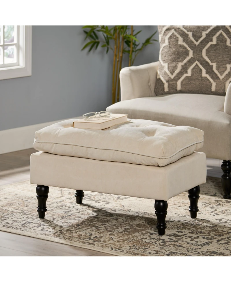 Streamdale Plush Tufted Ottoman Comfort & Style for Your Interior